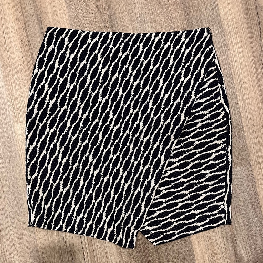 Loft Blue Printed Mini Skirt